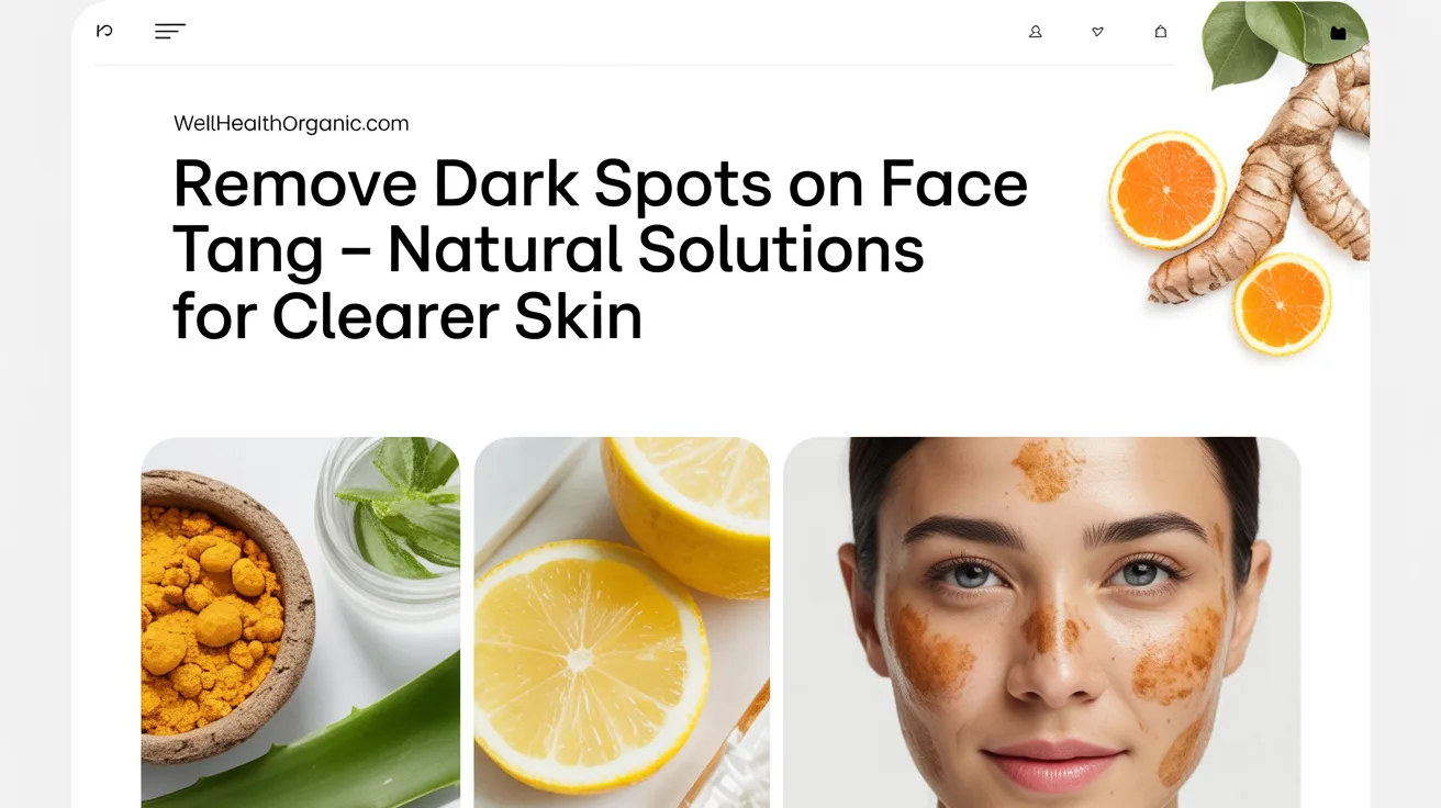 wellhealthorganic.com : remove dark spots on face tang